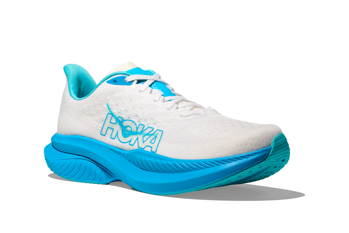 HOKA Mach 6 in White / Skyward Blue - view 4