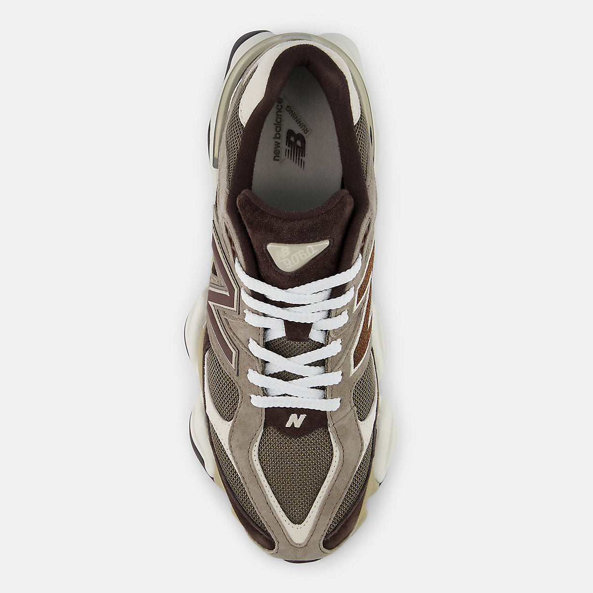 New Balance 9060 in Thunder Brown / Black Coffee - view 3