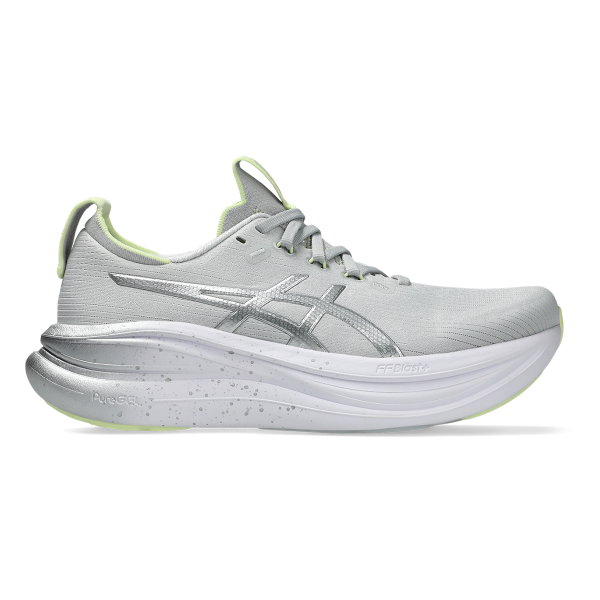ASICS GEL-Nimbus 28 Platinum Women's - Platinum/Glow Green - product view 1