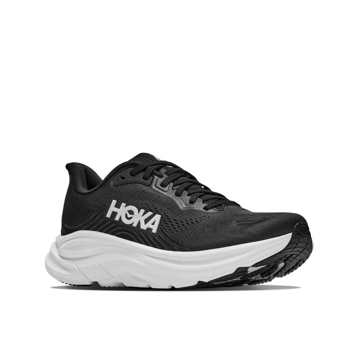 HOKA Clifton 11 in Black / White
