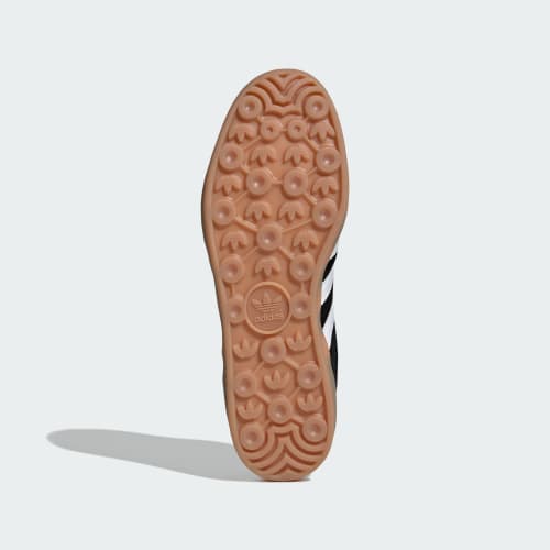 adidas Gazelle Indoor in Core Black / Cloud White / Gum - view 3