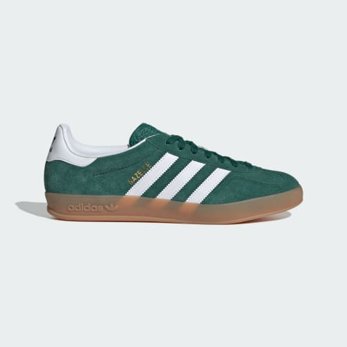 adidas Gazelle Indoor in Collegiate Green / Cloud White / Gum - view 1