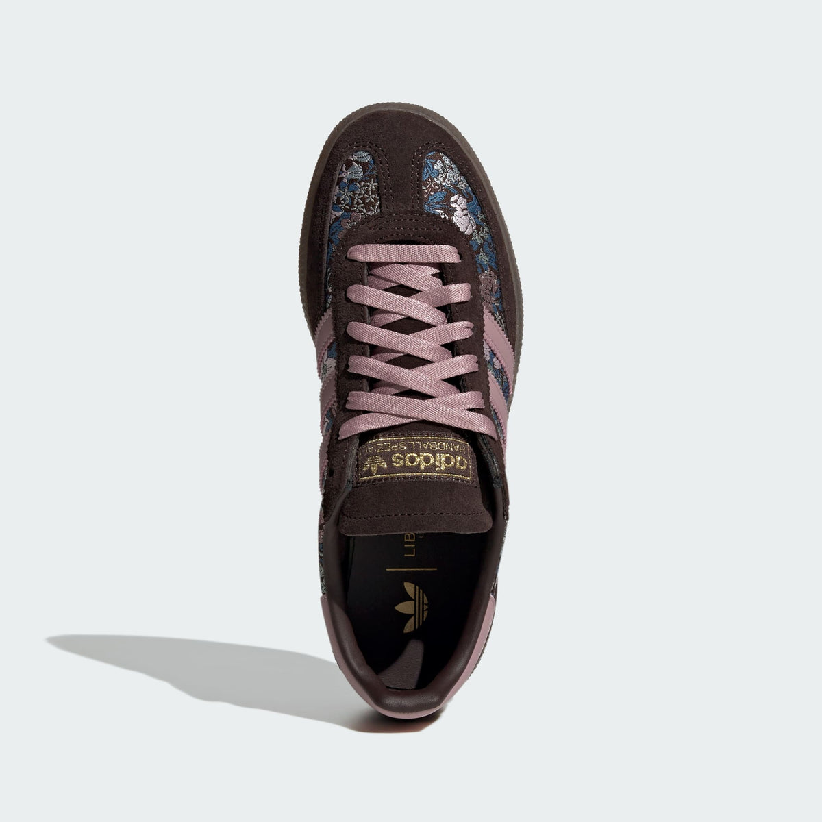 adidas Handball Spezial x Liberty London in Aurora Coffee / Magic Mauve / Gum - view 2
