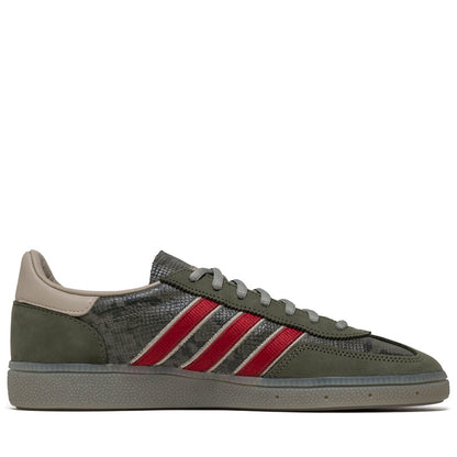 adidas Handball Spezial Men's - Olive Strata/Team Victory Red - product view 3