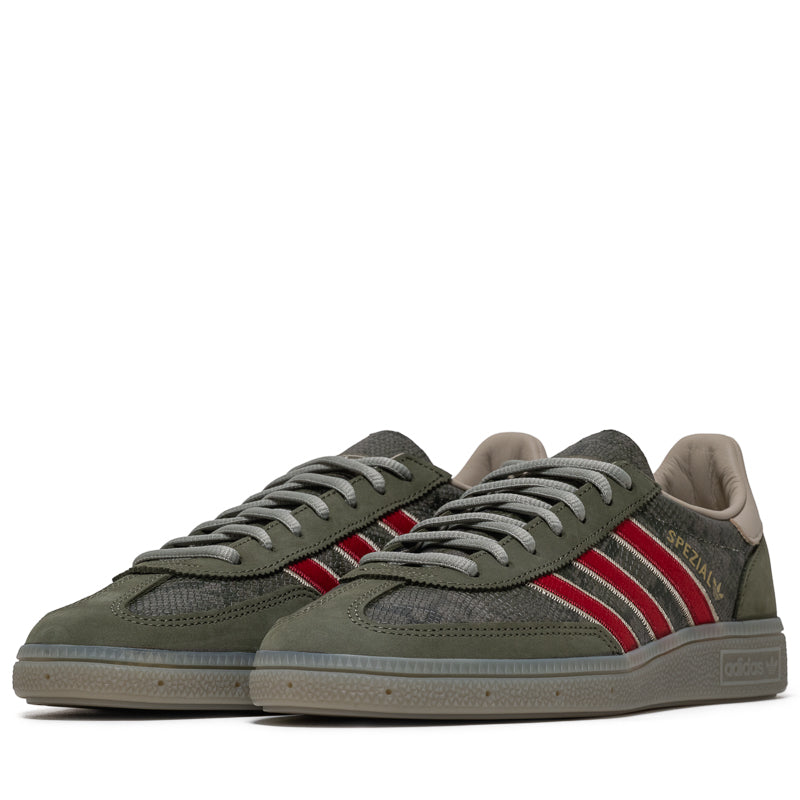 adidas Handball Spezial Men's - Olive Strata/Team Victory Red - product view 2