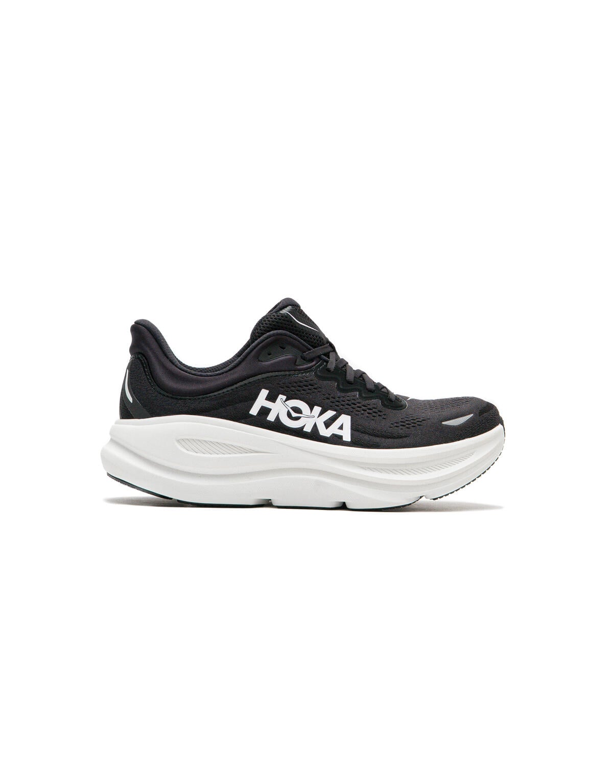 HOKA Bondi 9 in Black / White