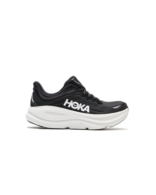 HOKA Bondi 9 in Black / White